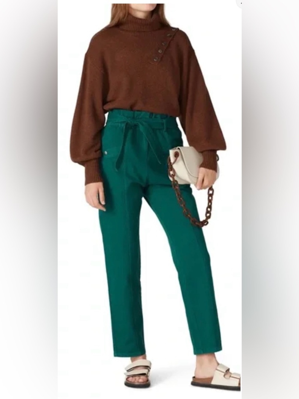 Sea New York Green Denim Metta Pants